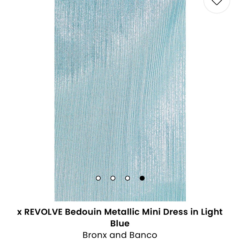 Bronx and Banco Metalic Mini Dress in Blue - Picture 3 of 8